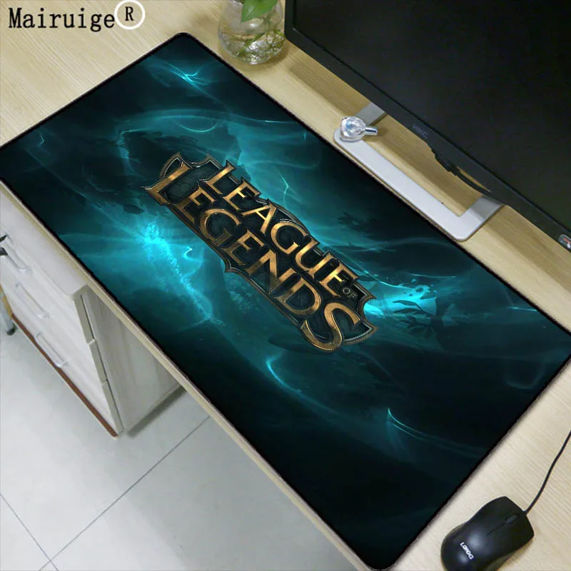 Mairuige League of Legends Mouse Pad Locked Edge Pad To Mouse Notbook Computer Large Mousepad