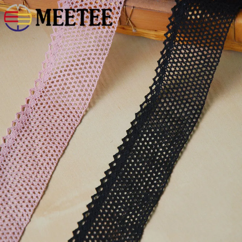 Meetee 20 ярдов 45 мм высококачественное хлопковое кружевное полотно DIY для украшения