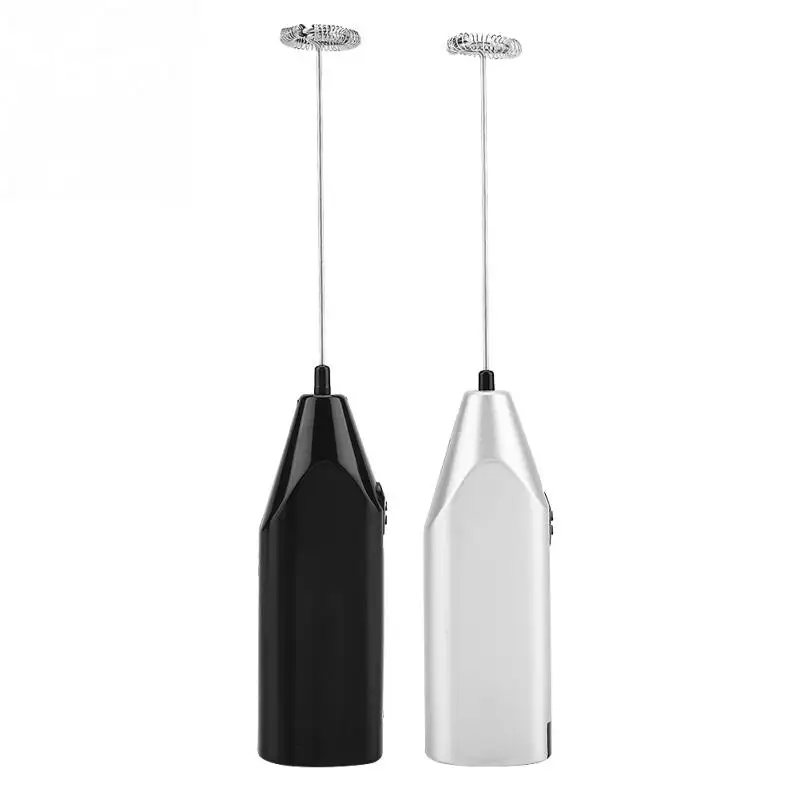 

Milk Powder Frother Mini Electrical Coffe Blender Stainless Steel Spring Whisk Handle Foam Maker Egg Beater Feeding Tool