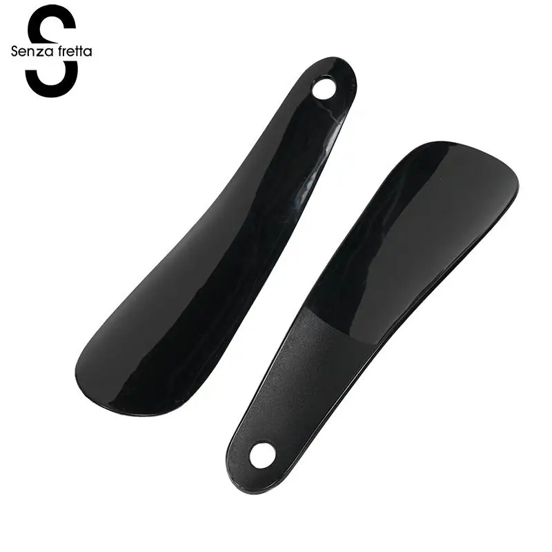 Сенца фретта 1 шт. 16 см Professional черный пластиковая ложка для обуви ложка Shoehorn ручка Shoehorn обуви Lifter инструмент LDD0473 - изображение