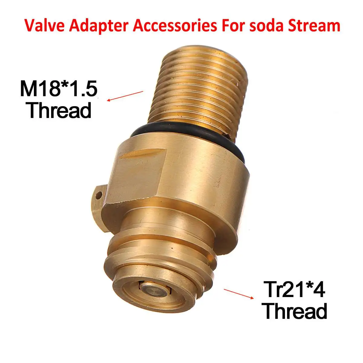 

M18x1.5 Thread Tank Maker Valve Adapter Refill CO2 Pin Replacement 150Bar TR21x4 Tank Valve Adapter Accessories For Soda Stream