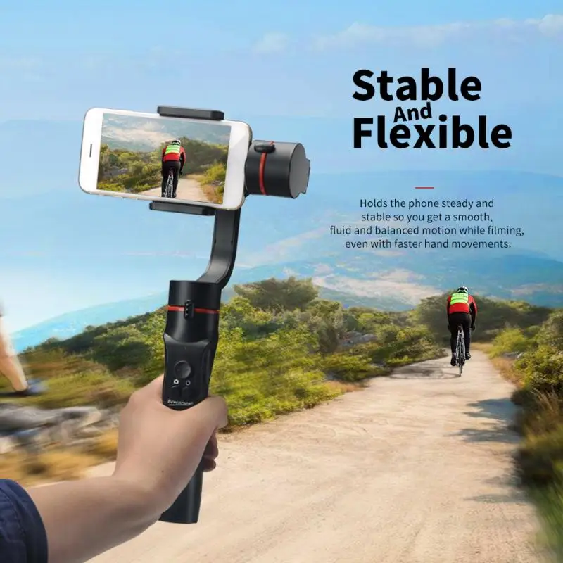 

New Handhold Gimbal Smart Phone Stabilizing Gimbal Motorized Rechargeable 3-axis 360-degree Panoramic Shooting #06