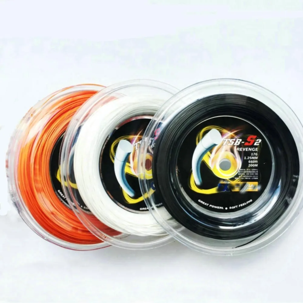 1 Reel Alpha Polyester Tennis String Revenge S2 Tennis Racket Training