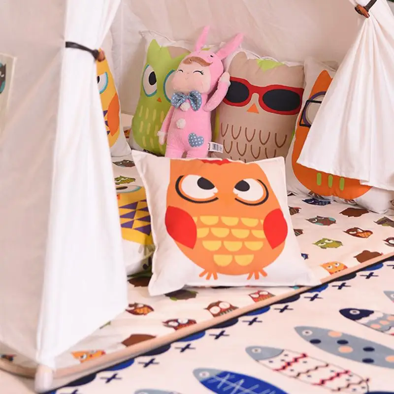 Индия детский вигвам милые животные Сова сетчатая палатка кроватка детская игрушка палатка декор комнаты подарок на день рождения