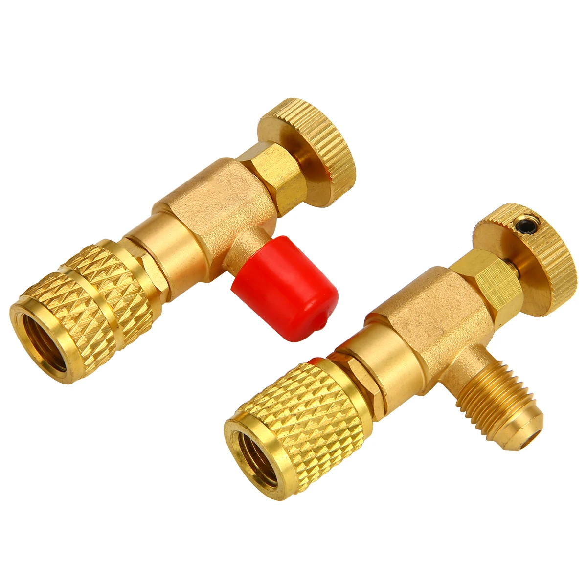 

2Pcs Refrigeration Adapter Refrigeration Charging Adapter R22/R410A For Car Air Condintion For 1/4" Safety Valve Service