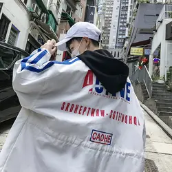 Новинка весны 2019 года Корейская версия прилив бренд повседневное особенная Куртка хип хоп лоскутное бесплатная доставка модные хлопковые