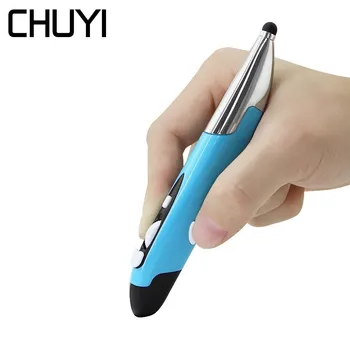 

CHUYI Wireless Touch Pen Mouse 1600DPI DPI USB Optical Pen Mice With Web Browsing 4 Buttons PPT Pointer Mini Mause For Laptop PC