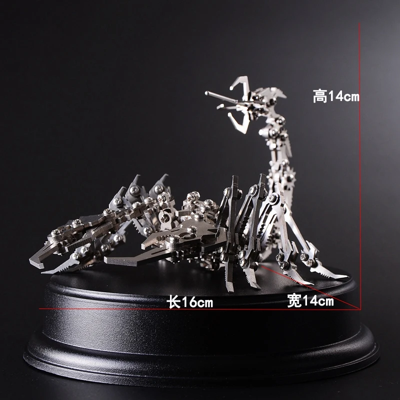  Robot Insect Tweezers 3D Steel Metal Finished Model Joint Mobility Miniature Model Kit Educational 