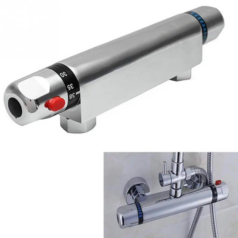 

Anti-scald Shower Valve Copper Thermostatic Easy Install Home Use Durable