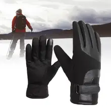 Новые зимние теплые утепленные мотоциклетные перчатки для езды на велосипеде с полными пальцами для мужчин с сенсорным экраном