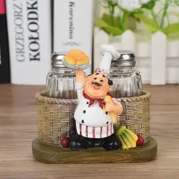 

Home Sale Accessories Cute Chef Pepper Bottle Ornaments Kitchen Decoration Resin crafts Statue