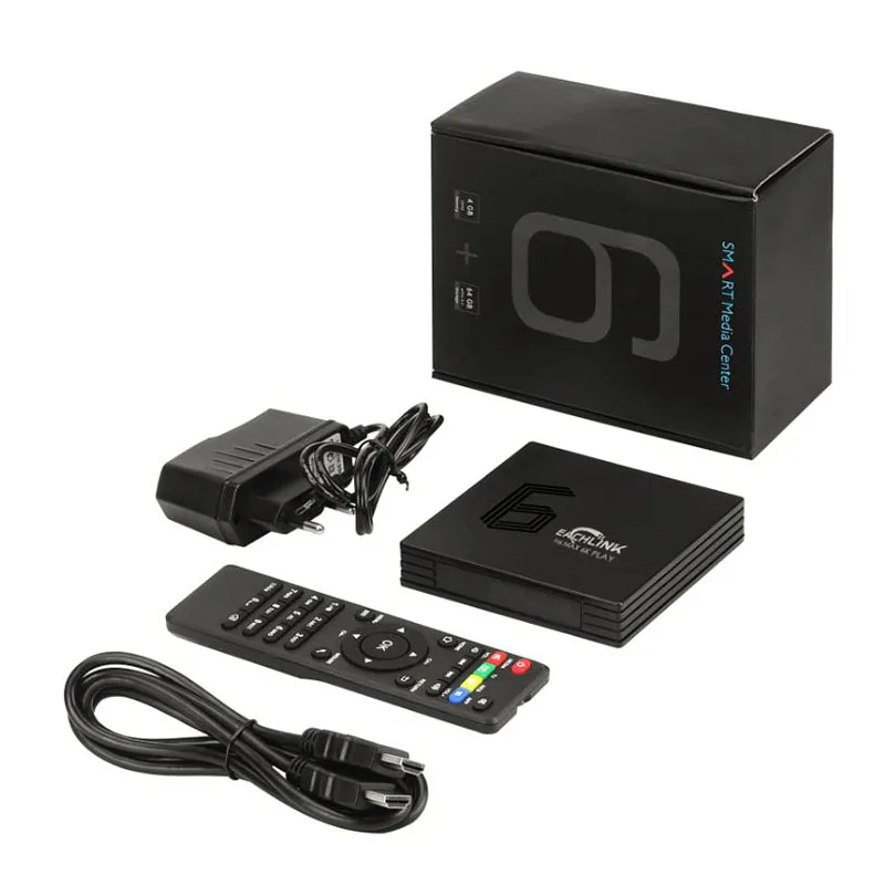 EACHLINK H6 Max Android 9 0 Смарт ТВ приставка Allwinner 4 Гб ОЗУ 64 ПЗУ 5 8 WiFi 100 Мбит/с USB3.0 BT4.1