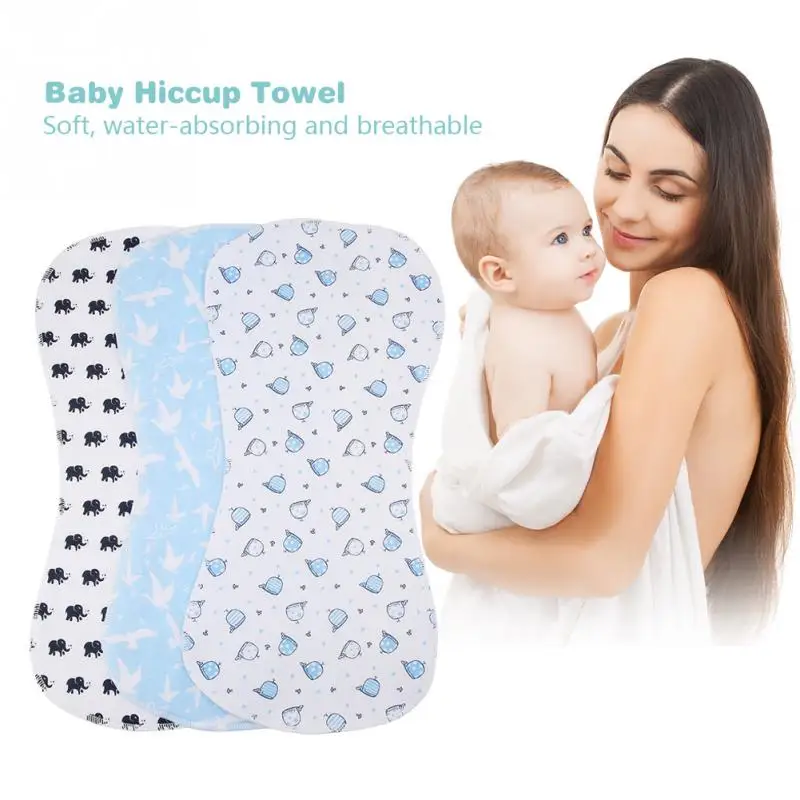3Pcs/Set Burp Cloth Baby Burp Cloths Organic Cotton Breathable Soft And