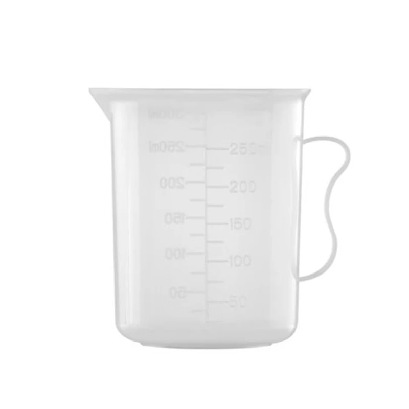

100 250 500 ML Transparent Plastic Graduated Measuring Cup Beaker Kitchen