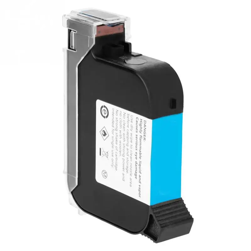 Quick-drying Ink Cartridges for 530 Handheld Date Coder Inkjet Printer Fast Drying Water Based Ink Office Black Ink Box