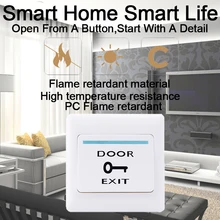 Exit Release Button Door Push Switch For Security Access Control System Electric Door Lock NO COM Sensor Switch RFID Button Door Exit Release Button Door Push Switch For Security Access Control System Electric Door Lock NO COM Sensor Switch RFID Button Door