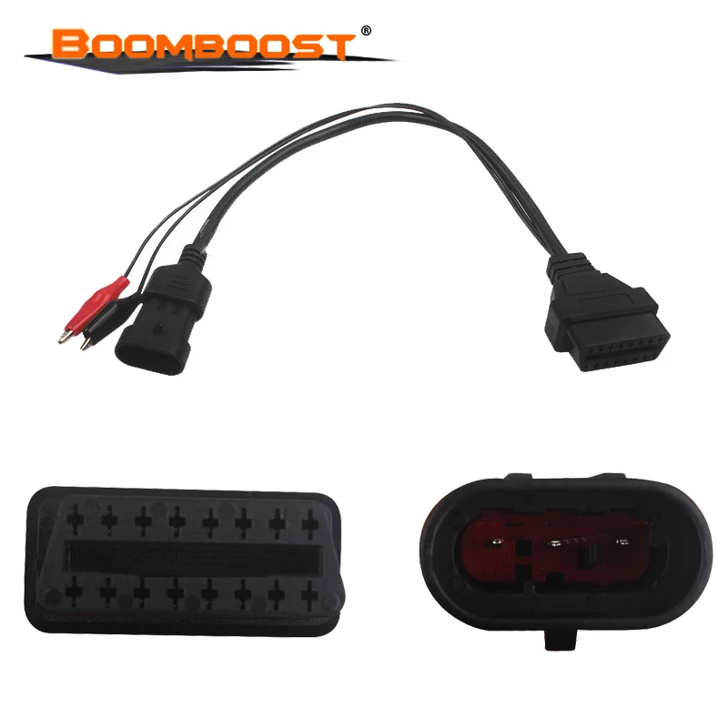 Диагностический кабель для fiat 3Pin подходит Fiat/Alfa/Lancia на 16 Pin OBDII OBD2 obd II разъем
