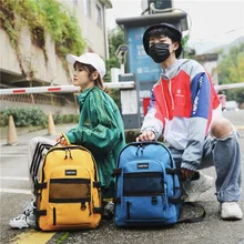 Canvas Shoulder Bag College Students Tide Female Campus Wild Travel Backpack Large Capacity Tourism Bags simple canvas backpack japan and south korea version of the bag men s youth campus students travel shoulder bag