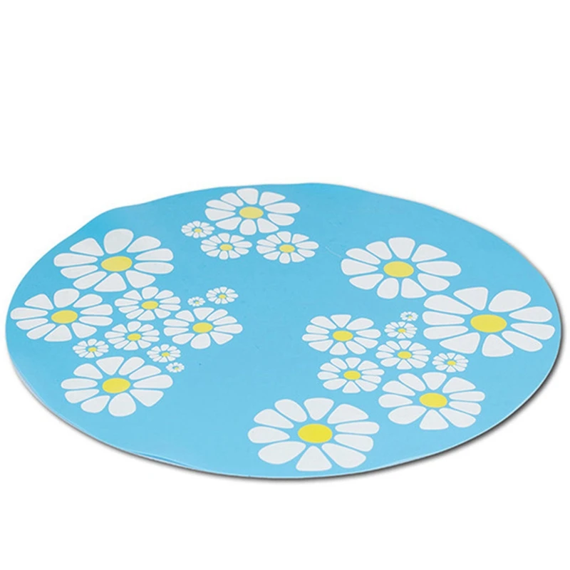 

Pet Feeding Mat Placemat Cat Dog Large Floral Anti Slip Waterer Pad Silicone Water Dispenser Fountain Feeder Accessories