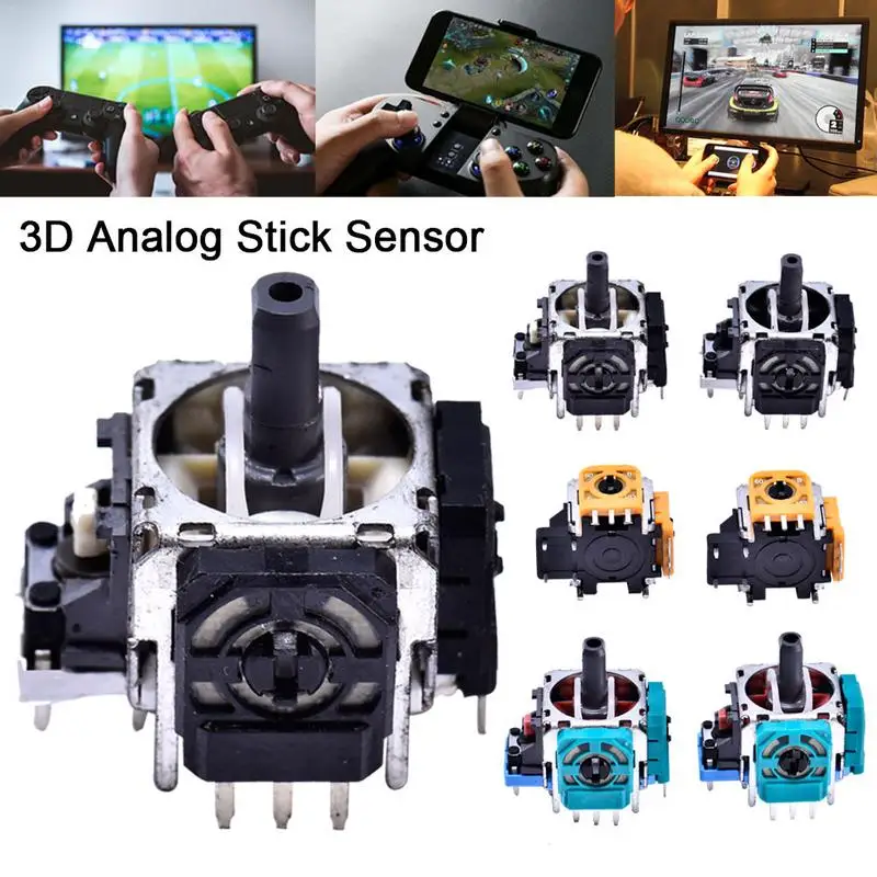

Joystick 3D Analog Stick Sensor 3D Steering Remote Sensing Assembly Analog Stick Sensor 2pcs/Lot For PS4 Controller High Quality