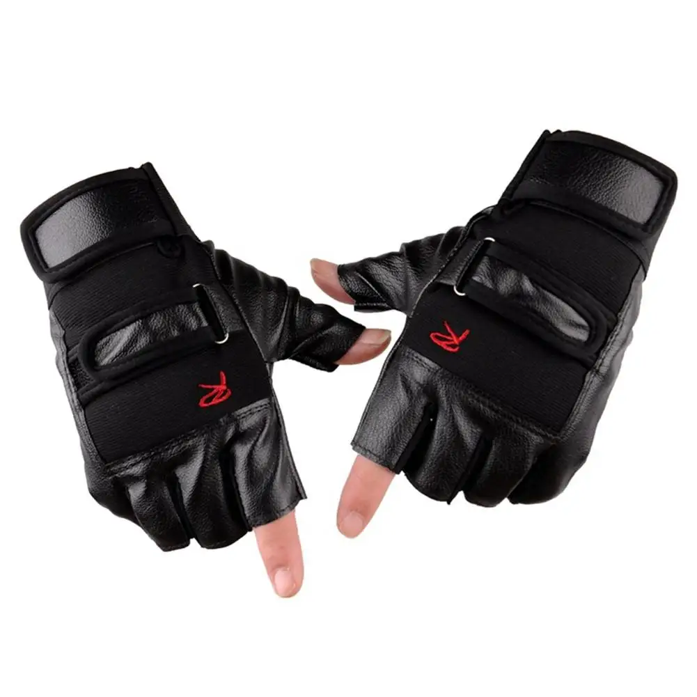 Mounchain 1 pair High Strength Weight Lifting Gym Glove Exercise Sport Fitness Sports riding Weight Lifting Leather Gloves
