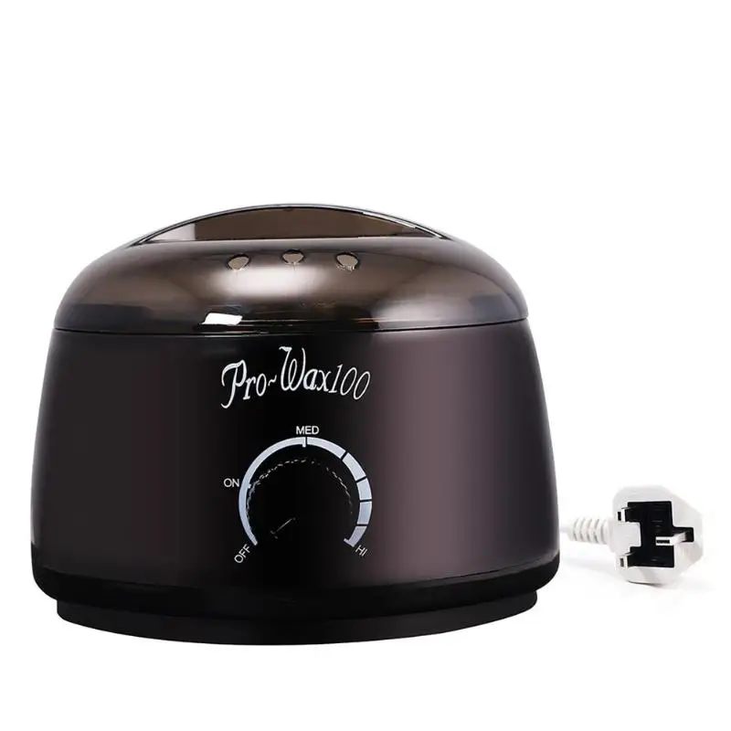 NEW Hair Removal Electric Wax Warmer Machine+4x100g Depilatory Wax Beans+Wiping Sticks+Foil Bowl Waxing Kit Paraffin Wax Machine