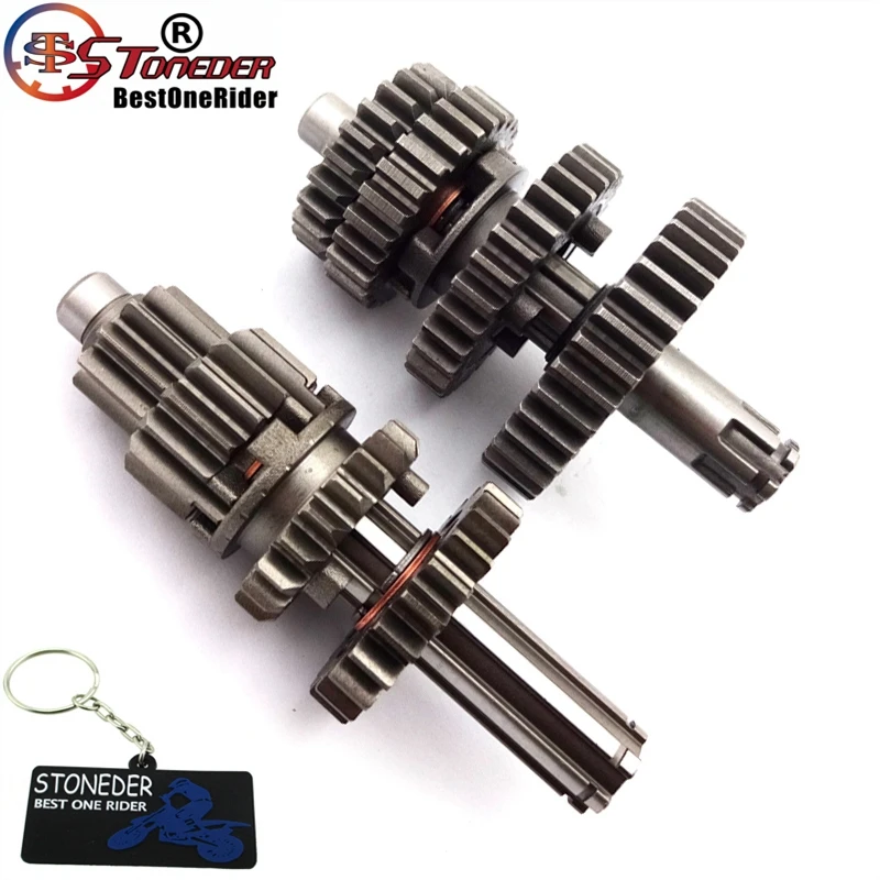 

STONEDER Transmission Gear Box Main Counter Shaft Parts For Chinese YX110 YX125 YX 110cc 125cc Engine Motorcycle Pit Dirt Bike