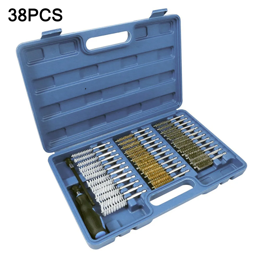 

38pcs/Set Universal Cleaning & Maintenance Brush Extension Rod Carrying Case Kit