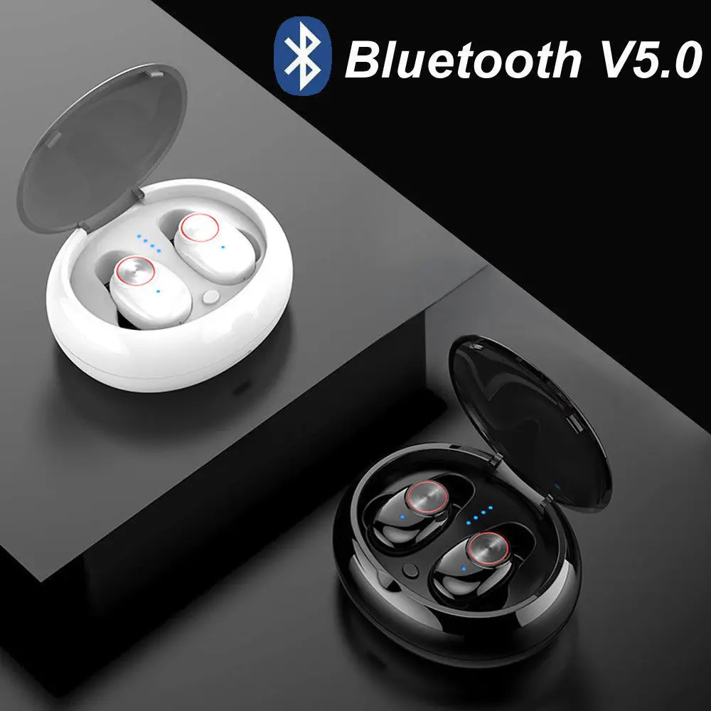 AKASO V5 TWS Bluetooth наушники с V5.0 EDR стерео звук беспроводной микрофон Спорт Sweatproof