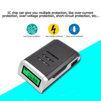 

4 Slots LCD Display Smart Intelligent AA/AAA Battery Charger AU PLUG C905