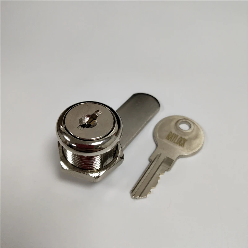 

Raylock 0.78 inch cam lock steel cabinet door arm lock nickel plated furniture drawer lock 180 degree