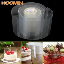 HOOMIN 8cm 10 cm, Mousse transparente con borde circundante, cinta para envolver, pastel, postre, Collar, herramientas de decoración de pasteles DIY