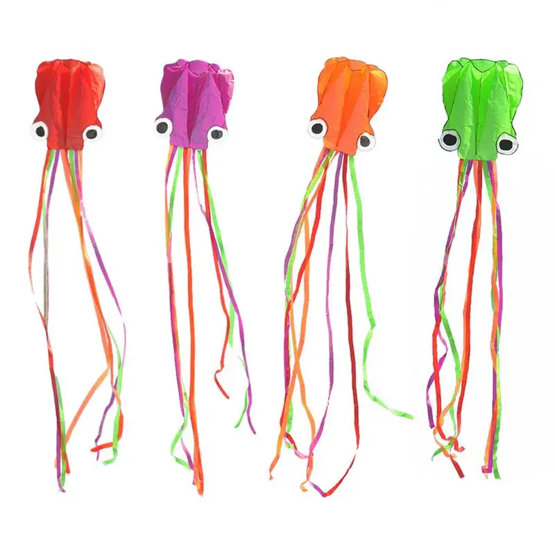 

4 M Kids Colorful Octopus Kite Outdoor Kites Flying SurfingToys For Children Kids Stunt Kite Surf With Control Bar And Line