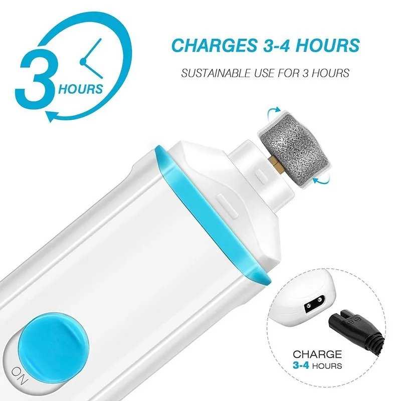 Benepaw Ultra-quiet Electric Pet Dog Nail Grinder Set Safe Dog Nail Clippers Cutter File Grooming Pedicure USB Rechargeable