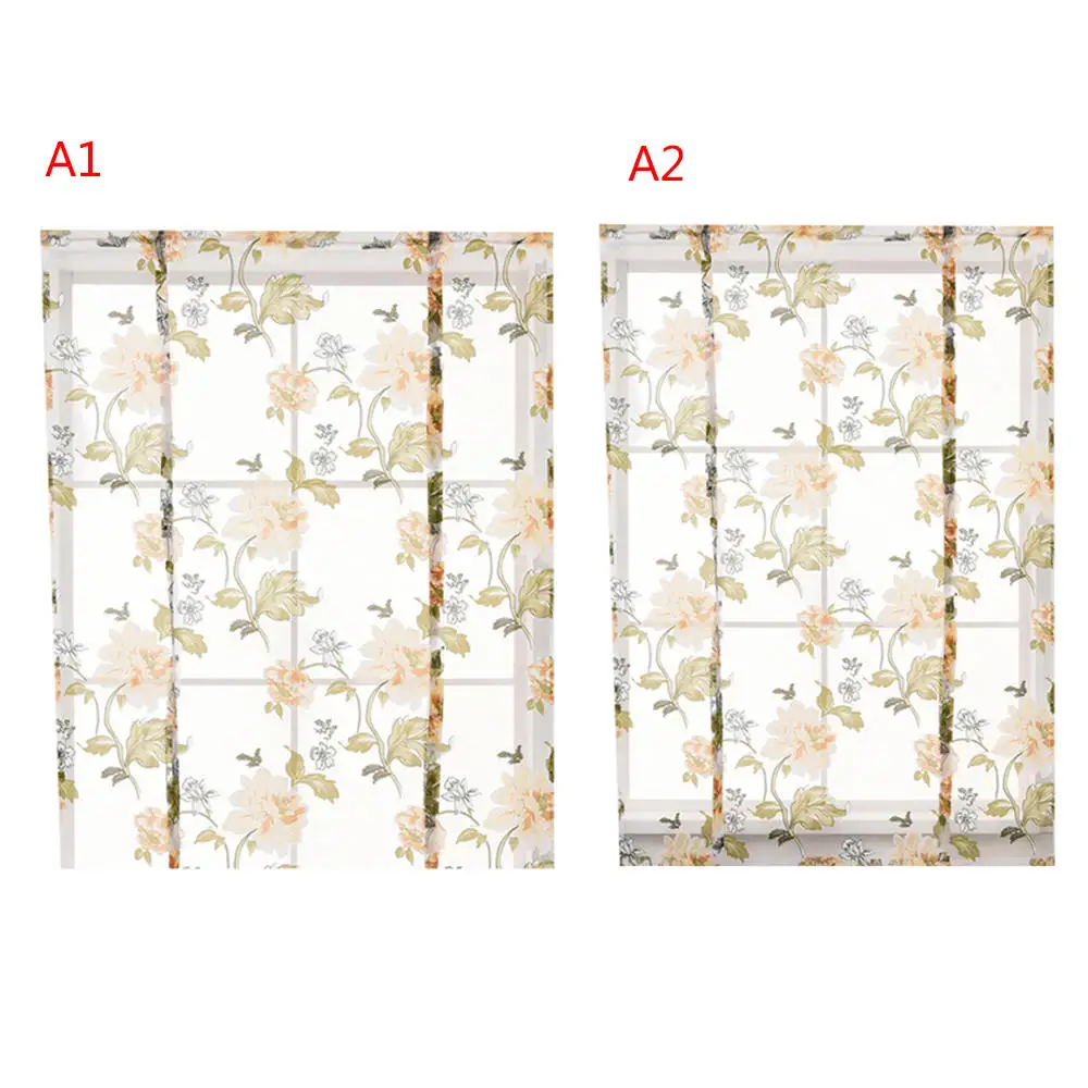 Домашний текстиль затемняющее короткое римское окно пион цветок занавеска