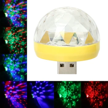 

Car LED Atmosphere Lights Decorative Lamp USB Club Disco Magic Stage Effect Lights Car-styling DJ RGB Lamp Auto Interior Lights