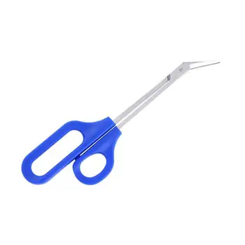 

1pc Long Handled Toenail Scissors Cuticle Scissor Nipper Trimmer Cutter Nail Art Clipper (Dark Blue)