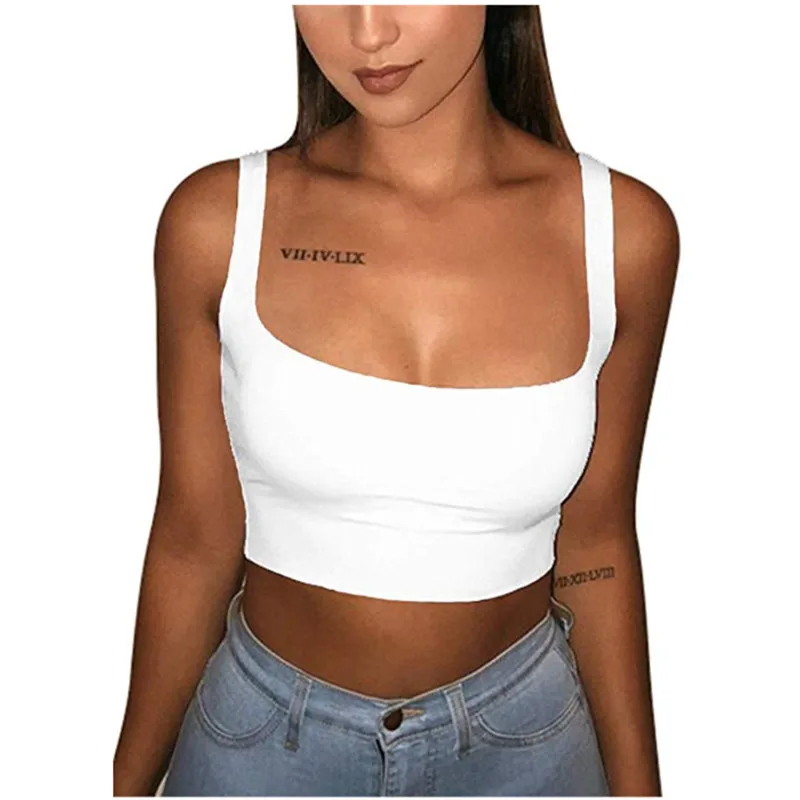 

Women Casual Bandage Crop Top Summer Bodycon Vest Slim Party Club Tank Sexy debardeur femme Ladies tunique femme Clubwear