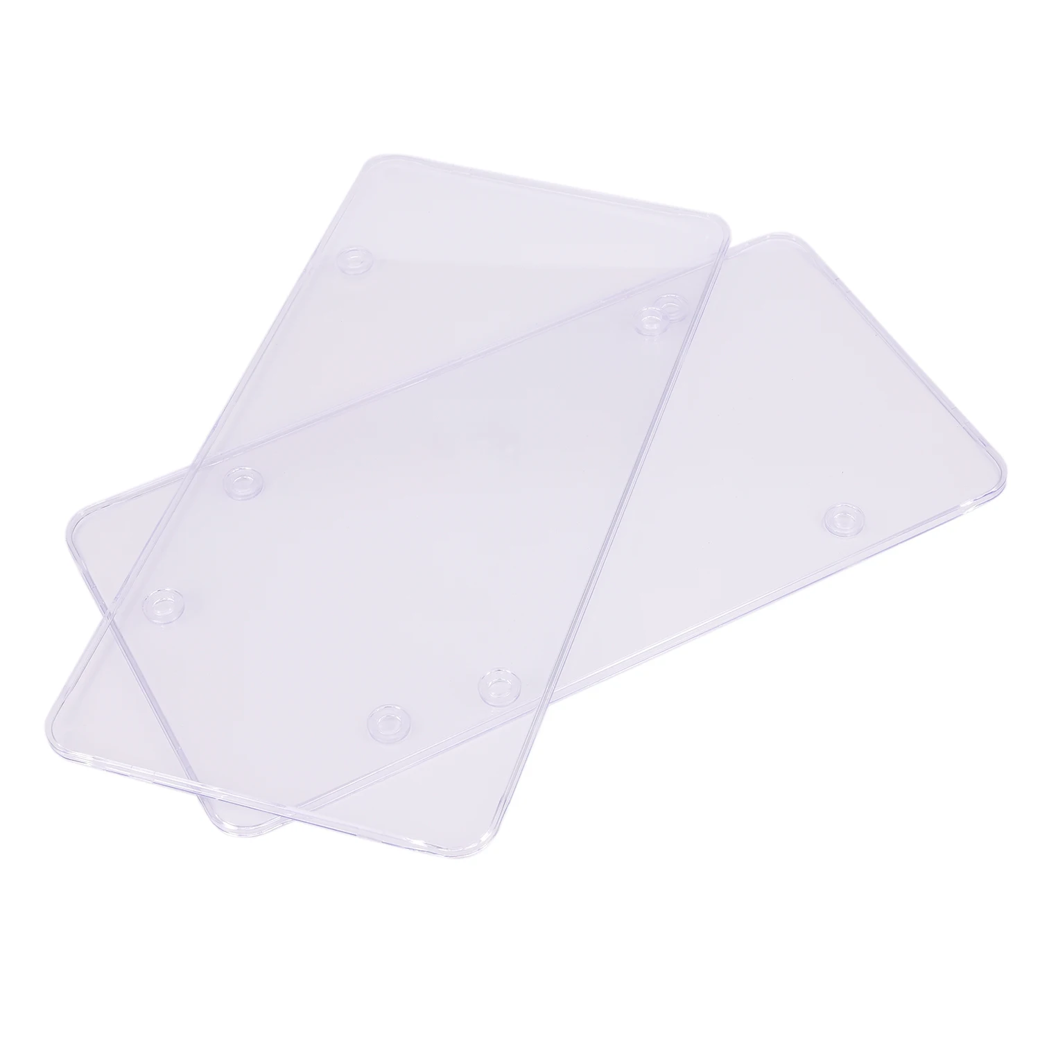 

Car License Plate Shields Auto 2pcs Smoked Flat Cover Plastic Tag 30.7*15.4cm