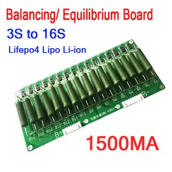 3 S-16 S высокий ток литиевая батарея баланс равновесие доска 60 в 48 В 1500ma балансировочный эквалайзер Lifepo4 Li-Ion 13 S 10 S 7 4S