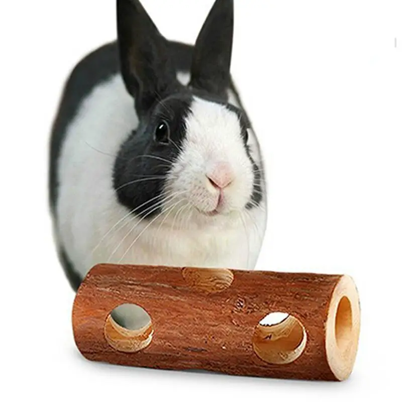 

Hot Pet toys Grinding tooth toys Solid Wood Tunnel Tube for Hamsters Mouses Forest Hollow Tree Trunk for Rabbits Cats Dogs