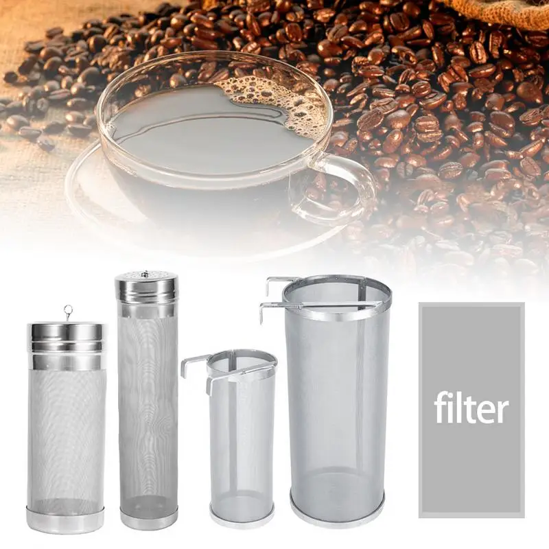 Baratos 300 micras Rvs Hop araña de malla de Bier filtro Voor Zelfgemaakte cerveza Thuis Koffie Droog Hopper 7x18 cm x 29 cm cerveza