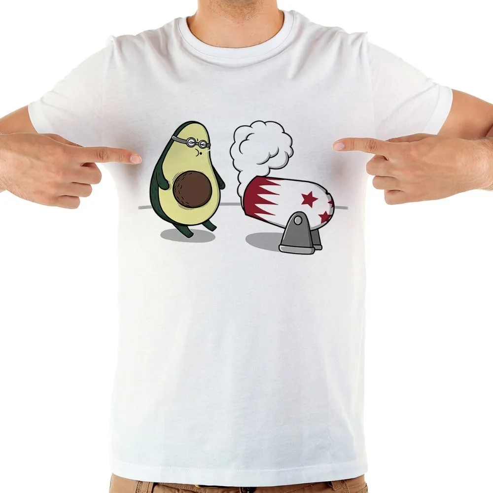 Забавная футболка с рисунком авокадо для мужчин jollypeach брендовая летняя Новинка белая Повседневная футболка с коротким рукавом homme