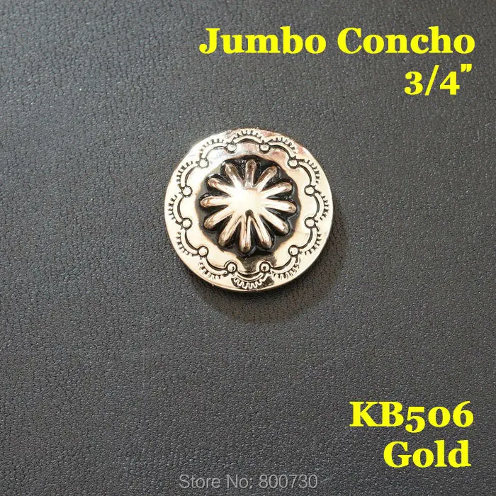 KB506) шт. 10 шт. 3/4 ''западные кнопки Jumbo кнопки Leathercraft