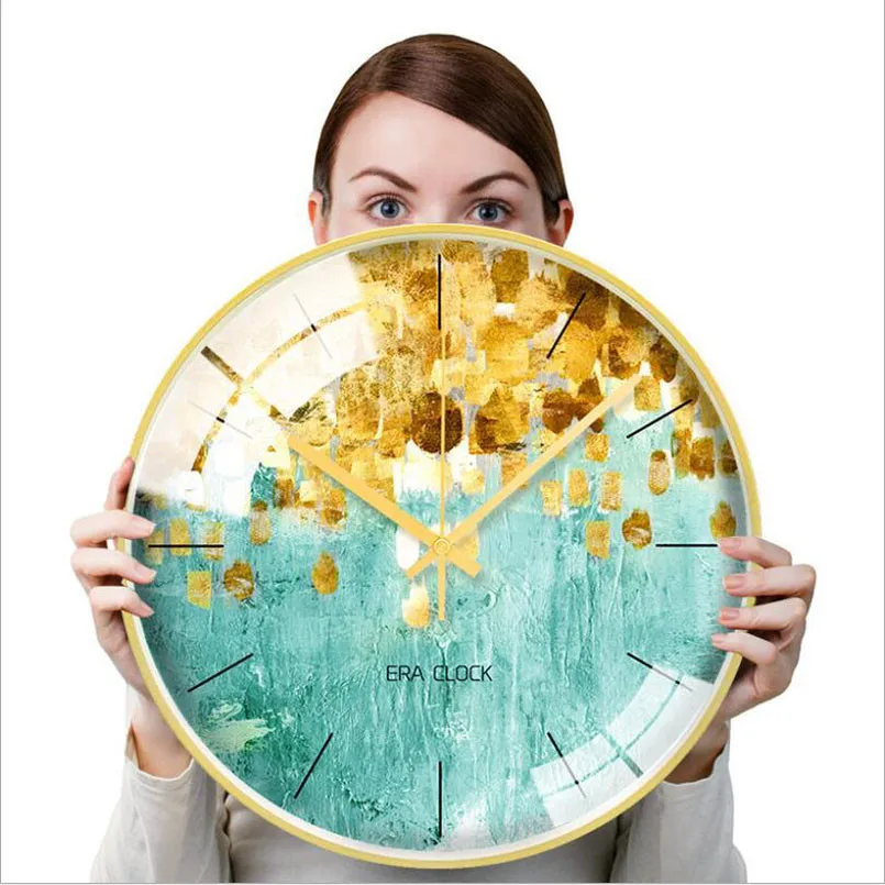 

New Wall Clock 3D Nordic Metal Wall Clock Modern Design For Home Decoration Quartz Super Mute Wall Watch Large Clock On The Wall