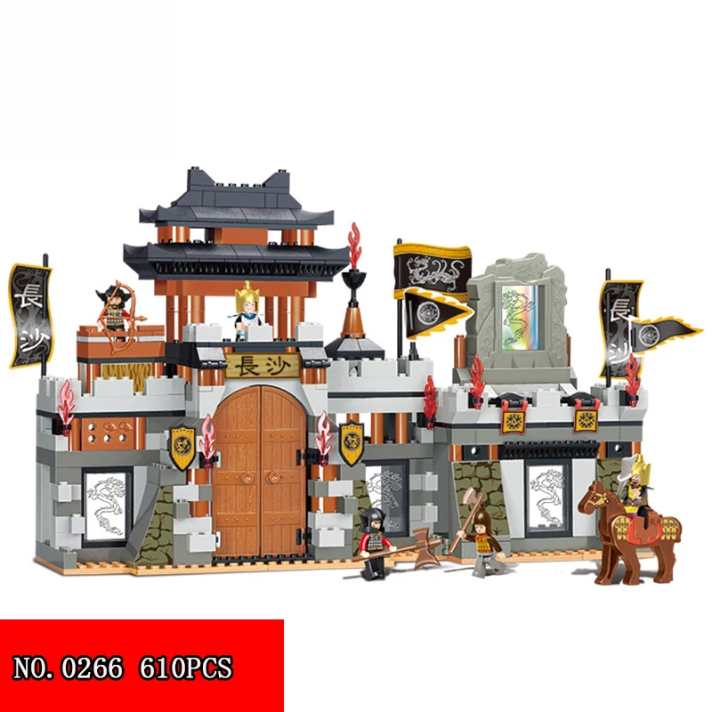 

610pcs New Plastic Building Blocks Three Countries Series 0266 Engage In Fierce Battle Changsha Children Alpinia Assembling Toys