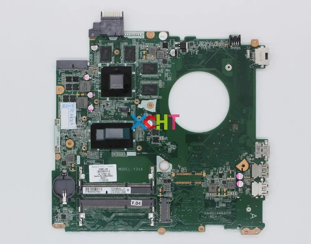 

for HP ENVY 15-k000nl 15-K Series 15T-K000 763587-501 w 850M/4GB Video Card i7-4510U DAY31AMB6C0 Laptop Motherboard Tested