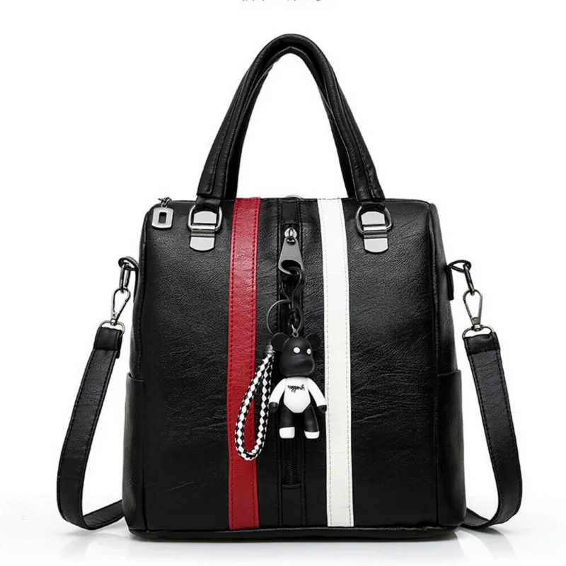 

New Fashion Women Bag Waterproof PU leather Travel Backpack Nylon Anti-theft Double Lovely Shoulder Bag High Quality