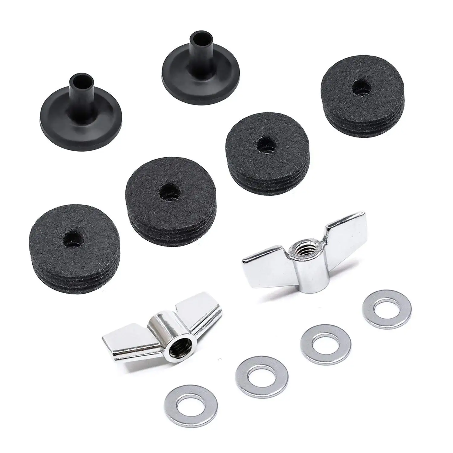 

Drum Accessories Kit: Cymbal Felts, Cymbal Sleeves, Wing Nuts