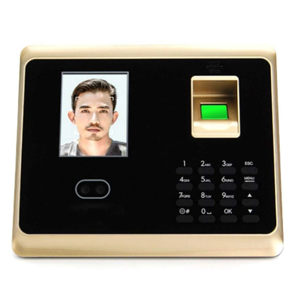 

MOOL Fingerprint Attendance Machine, Fingerprint Face Access Control System Set with 2.8 Inch LCD Screen